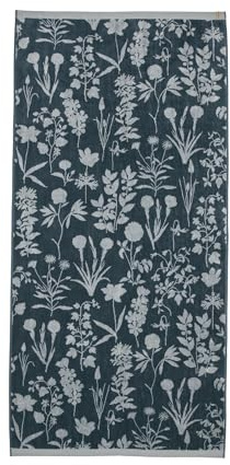 ESSENZA Handtuch Maribel Slate Grey, 70x140 cm - 60% Baumwolle, 40% Modal - Blumen