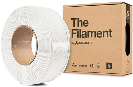 The Filament - Filament ReFill PLA Lite 1.75mm, WHITE, 1kg Spule, 3D Drucker Druckmaterialien, 3D Printer Printing Materials