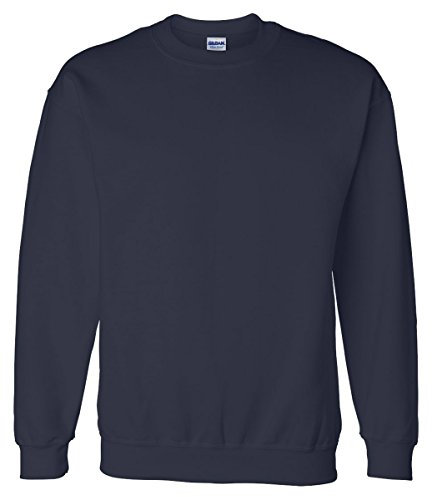 Gildan 50/50 Adult Crewneck Sweat Maillot de survêtement, Bleu Marine, XXL Homme