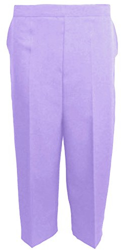 MyShoeStore Pack of 2 Ladies Womens 3/4 Three Quarter Half Elasticated Trouser Plain Capri Cropped Stretch Trousers Plain ¾ Length Pants Summer Shorts Plus Big Sizes 10-24