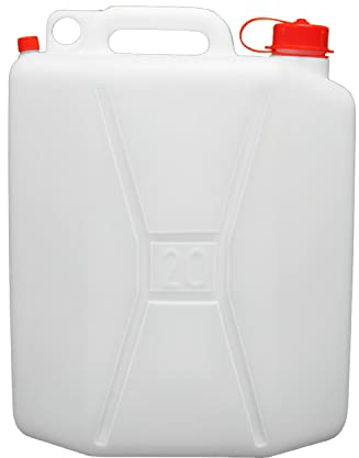 WOLFPACK LINEA PROFESIONAL 20 litros Bidon Garrafa Plastico Alimentario, Blanco
