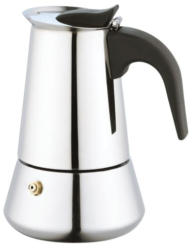 Stove Top KINGHOFF Stainless Steel Espresso Moka Coffee Pot Maker Machine Percolator 4 Cup