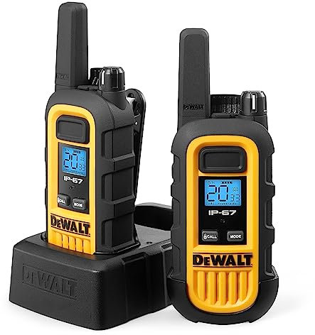 DeWALT DXFRS300 1W Walkie Talkies Heavy Duty Business Two-Way Radios (Pair)