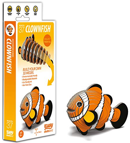 EUGY 3D Clownfish Model Craft Kit