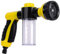 Goolsky Manguera rociadora de agua de espuma para jardín, pistola dispensadora de jabón para lavado de coches, mascotas, regadera, plantas, riego (amarillo)
