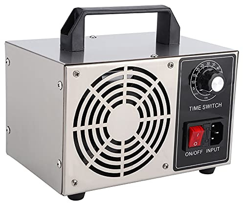 Ozone Generator Air Purifier, 20g Ozone Generator Ozonizer Machine Air Purifier with Timing Switch for Home Greenhouse Farm(UK)