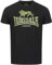 Lonsdale Logo Camiseta, Negro y Verde Oliva, L Hombres