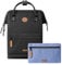 CABAIA Wasserdichtes Rucksack 25L - MOLLE-System und Trendiges Design für Männer und Frauen - Robustes Nylon, Gepolsterter Komfort - Ideal für Reisen, Schule, Arbeit - Schwarz