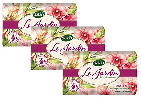 Dalan Le Jardin Seife 3 x 200g (Orchid & Lily, 600g)