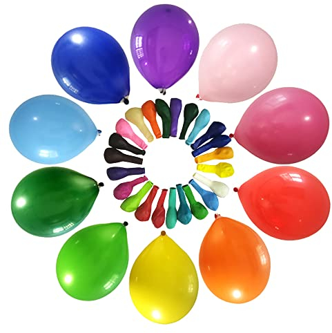 Luftballons Bunt Hillylolly 90 Stk. Ballon Girlande, Helium Ballons, Luftballons Geburtstag, Luftballon Girlande, farbig Luftballon Helium für Kinder Geburtstag Party Dekoration (Zufällige Farbe)