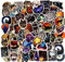 WOSHIDEFA Wolf Stickers,Cartoon Cool Animal Wolf Decorative Sticker for Computer Luggage Laptop,100PCS Wolf Stickers for Kids