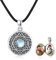 MEDWISE Medaillon Halskette 925 Sterling Silber Mondstein Kette Anhänger Foto Medaillon Amulett Medallion mit Foto Mondstein Schmuck für Herren Sohn Jungen Damen Geschenke