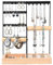ADWOLT Jewellery Stand Organiser Necklace Holder,4-Tier Jewelry Tower Rack Necklace Stand Display with Earring Tray and Holes, Necklaces Hanging Holder for Bracelets Watches Earrings Rings (Black)