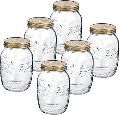 Emilja Quattro Station Einmachglas 1000ml - 6 Stück