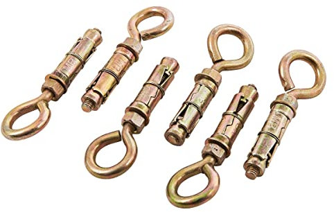 Mr. Gadget's Solutions® 6 bulloni chiusi da 8 mm per fissaggio resistente a muratura, cemento, mattoni, blocchi