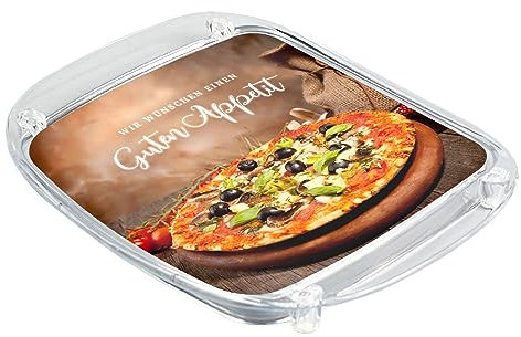 WIRKSAMWERBEN Zahlteller, Kassierteller, Geldschale für Ihr Pizzeria-Restaurant oder Pizza-Lieferdienst