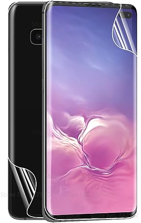 1 Set Vorder- und Rückseite Hydrogel Film für Samsung Galaxy S10 6.1 flexibler Bildschirmschutz transparentes TPU Folie explosionsgeschützt nicht gehärtetes Glas