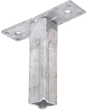 siwitec Handlaufstütze für Universalpfosten 30 x 30 mm | Stahl feuerverzinkt | Handlaufhalter für Geländerpfosten