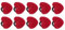Pssopp 10 Stück Handgelenk-Nadelkissen-Nadelhalter, Vintage-Bedruckte Stoff-Nadelkissen, Tragbares Handgelenk-Nadelkissen, Herz-Nadeleinsatz-Design, Nadelkissen, Nadelhalter für
