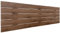 DHOME Recyceltes MDF Holz Kopfteil im Palettenstil Horizontales Bed Pallets Beschläge inklusive (160cm, Walnussholz)