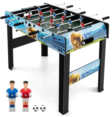 DREAMADE Tischfussball Tischkicker mit Zubehör, Kickertisch für Kinder & Erwachsene Tischfußball für Party und Spielzimmer 94 x 51 x 68,5 cm