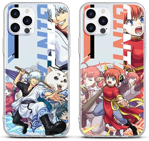 Yomyejisoo [2 Stück] Gintama Anime Handyhülle für Nothing Phone(1) 6.55 Coole Anime-Muster Ultra Dünn Weich Silikon Stoßfest Kratzfest Case Schutzhülle für Nothing Phone(1),G2