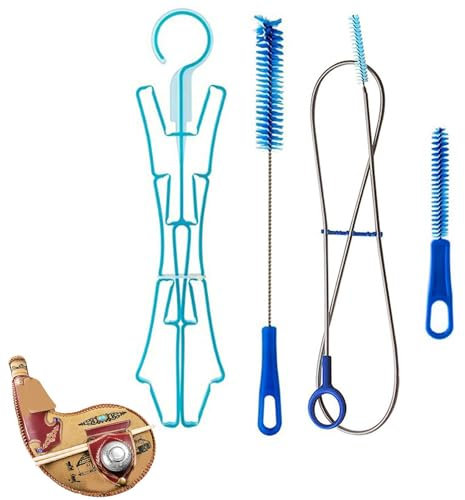 Lainiaoly Trinkblase 4-in-1-Reinigungsset, Trinkblasen-Reinigungsbürsten-Set, Reinigungsset Für Die Tragbare Trinkblase, Wasserblasen-Reinigungsset, Trinkwasserblasenrohr Bürsten Mit Trockengestell