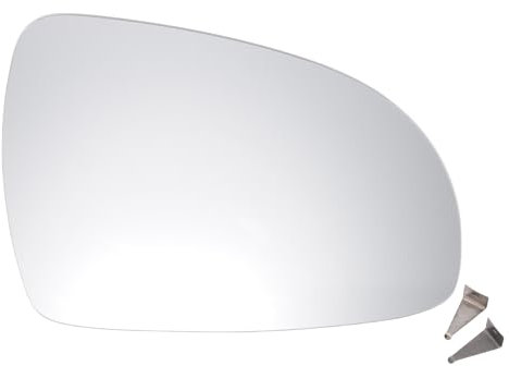 A ABSOPRO Espejo Retrovisor Lateral Derecho De Repuesto Con Placa De Respaldo, Vidrio Convexo No Calefactado Blanco Para Kia Sportage 2016-2023