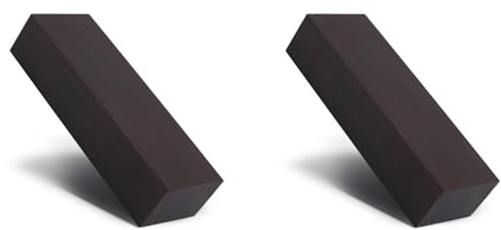 Diy Ebony Colored Wooden Block For Instrument Handle 2pcs Black Ebony Lumber Wood Timber Handle Plate