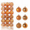 Weihnachtskugeln, bruchsicher und unzerbrechlich, 6/4/3 cm große Kugeln, Christbaumkugeln, Großpackung, Weihnachtsschmuck-Set für Festliche Baumdekorationen, 3 cm, antikes Kupfer, dekorative Kugel