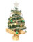LEADZM Mini Weihnachtsbaum 40/60/90cm Tisch Weihnachtsbaum klein künstlich geschmückt für Weihnachten Deko (Grün mit Dekoration, 60cm-1)