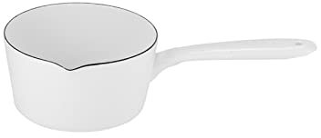 HJHIKJK Ollas Cerámica Blanca de Estilo White Milk Kitchen Cocina Pot de Cocina Cuerpo de Comida con Mango Largo para una Gente