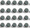 Rtktoup 20PCS 36 LED Parlicht, RGB Par Strahler Led Par Scheinwerfer Discolicht mit Fernbedienung, Partylicht mit Klangaktivierter Steuerung, für Bar Hochzeiten Geburtstagsfeiern Halloween Weihnachten