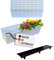 BURI 6 Euro-Paletten Blumenkästen-Einsätze inkl. Bewässerungsmatte | 37,3cm Weiß | Pflanzkasten für Europalette Palette | Balkonkasten | Blumentopf | aus stabilen Kunststoff | Made in Germany