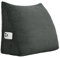strusery Kordsamt Keilkissen - Dreieckiges Rückenlehnenkissen für Bett & Sofa, Lesestützkissen, ergonomische Rückenlehne, abnehmbarer, waschbarer Bezug (Dunkelgrau, 45 x 35 x 20 cm)