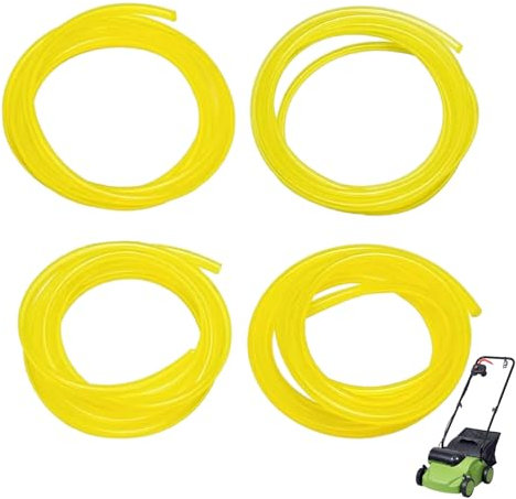 4 Pcs Fuel Pipe,Hose,Line,Tube,Strimmer,Universal Petrol,Parts,Replacement Oil for Chainsaw Weedeater,Mower Trimmer Blower,for Outdoor Chainsaws,Lawn Mowers,Snow Blowers,Water Pumps Small Engines