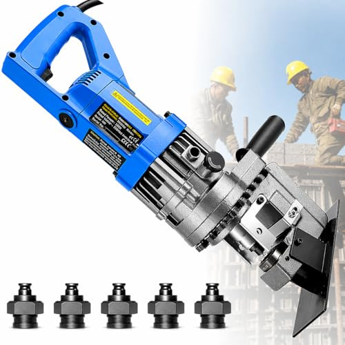 MHP-20 Electric Hydraulic Punch | 5 Dies (6.5-20.5mm) | Steel/Iron/Aluminum/Copper/Channel Steel | Precision Metal Hole Punching