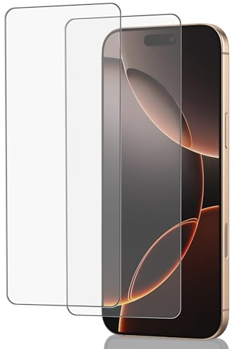 ICESPRING für Panzerglas Matt für iPhone 16 Pro Max Schutzfolie, 2 Stück Fingerabdruck-ID Panzerfolie für Apple iPhone 16 Pro Max Mattes Folie, Schutzglas für iPhone 16 Pro Max Panzer Schutz Glas