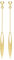 CARISSIMA Damen-Ohrstecker 9 Karat 375 Gelbgold Satin Elliptic Drop 1.56.9929
