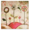 The Jay Companies KM Daydreams Wandschmuck, rose, 18-Inch by 18-Inch