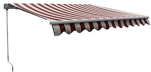 Garden Friend T1372012/E, Tenda Barra Quadra profondità 200 cm, Lunghezza 300 cm, Rosso