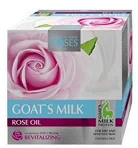 NATURE OF AGIVA ROSES - Revitalisierende Tagescreme mit Rosenöl und Ziegenmilchextrakt - für trockene und sensible Haut - 50 ml