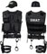 Black Snake® SWAT FBI Police Security Kostüm inkl. Einsatzweste, Pistolenholster, Gürtel, Handschellen und Baseball Cap - M/L - SWAT