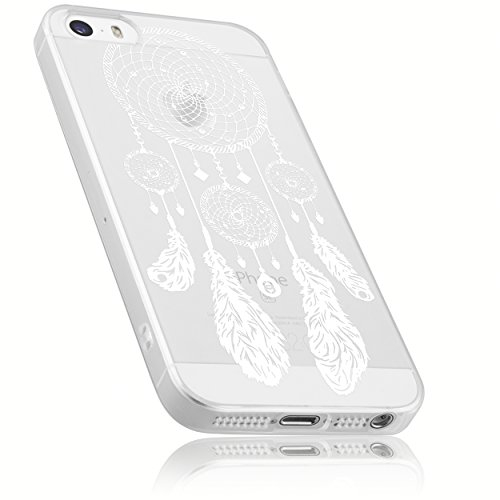 mumbi Hülle kompatibel mit iPhone SE / 5 / 5S Handy Case Handyhülle mit Motiv Traumfänger, transparent