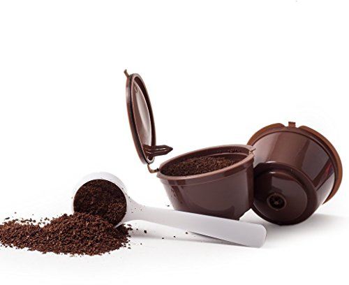 6 CAPSULES POUR CAFÉ RÉUTILISABLE REFILLABLE RECARGABLES DOLCE GUSTO + 1 cuillerée à café