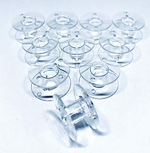 10 Klarsichtspulen für Brother Nähmaschinen Innovis F400, F410, F420, F460