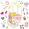 Glitter Girls Verkaufsstand mit Haustierbedarf – Puppenzubehör für 36 cm Puppen mit Hundefutter, Accessoires und mehr – für Kinder ab 3 Jahren (33 Teile)