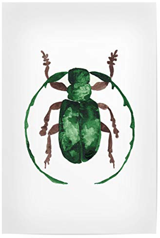 artboxONE Poster 30x20 cm Natur My Kribbel Krabbel Beetle - Bild Insect aquarellbild Beetle