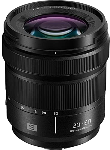 Panasonic LUMIX S 20-60mm F3.5-5.6L Mount Lente Intercambiable para Cámaras Digitales Full Frame sin Espejo Lumix S-R2060 (EE.UU.)