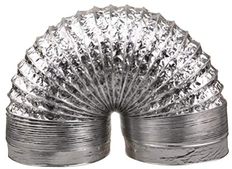 Cabilock Abluftschlauch 80mm 2m Flexschlauch Aluminiumfolie Flexibler Luftschlauch Temperaturbeständigkeit Doppelschicht Belüftung Für Klimaanlagen Wäschetrockner Dunstabzugshaube Zelttrockner